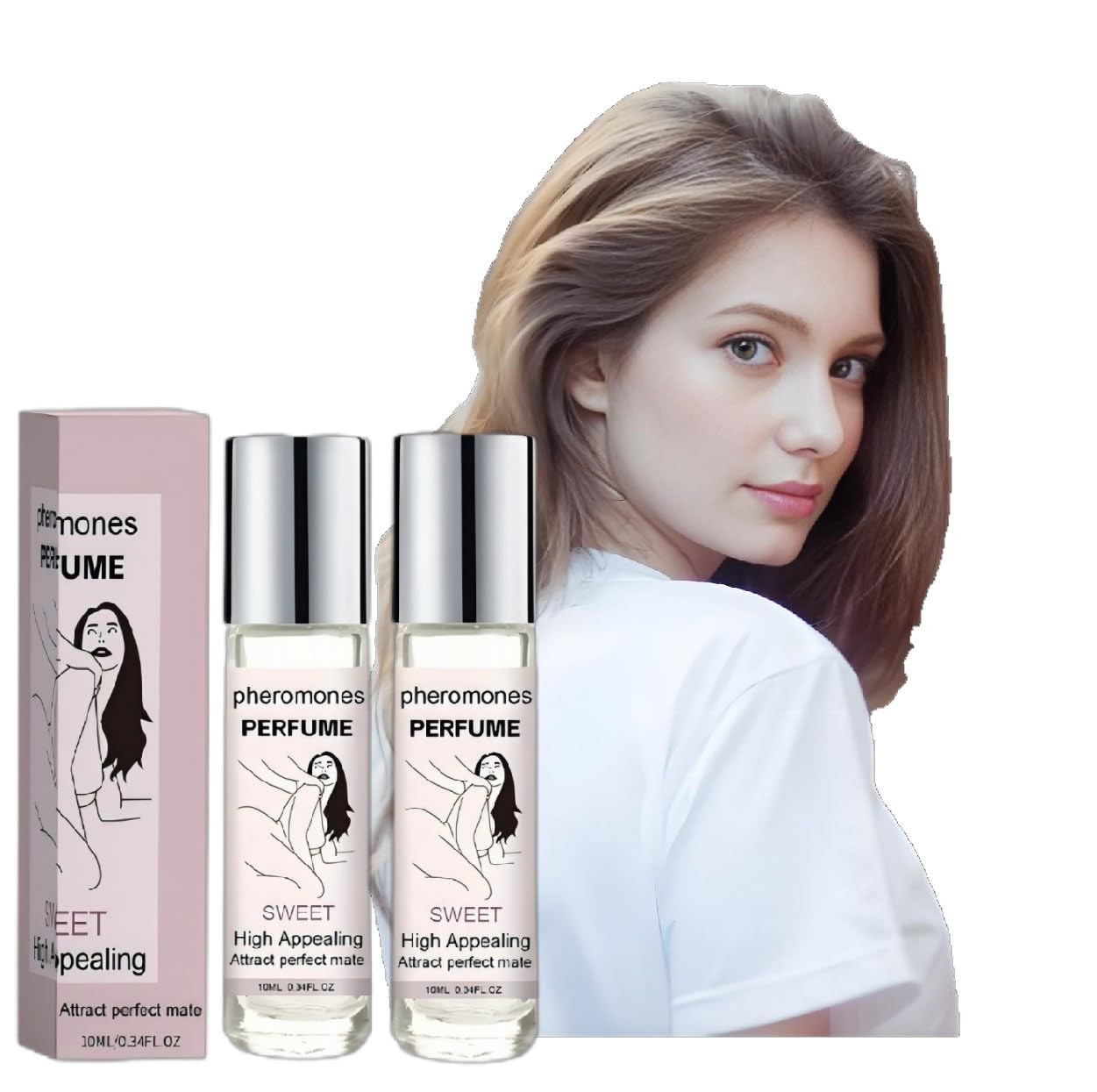 Best Pheromone Perfume for Women - Seductive Cologne with Attractant Pheromones to Attract Men & Enhance Romance - Roll-On Fragrance for Dating, Anniversaries & Special Occasions (2 Pack) - Perfect for Night Out, Valentine's Day & Intimate Moments