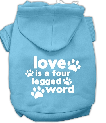 Love is a 4 Legged Word Hoodie - Cozy Dog Lover Sweatshirt for Pet Owners | Perfect for Dog Walks, Vet Visits & Casual Outings