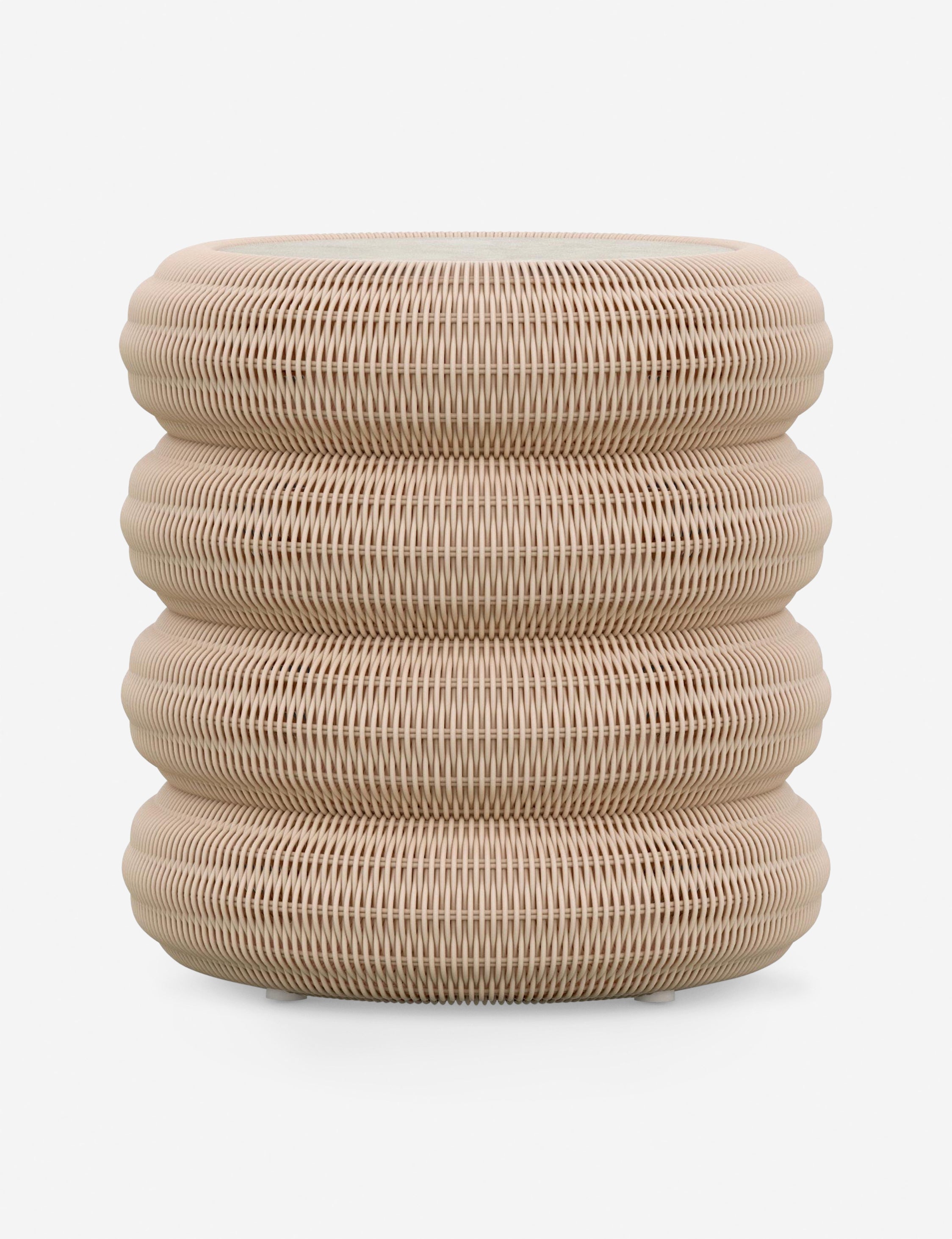 Castaneda Round Side Table for Indoor & Outdoor Use - Perfect for Patio, Garden, and Living Room Decor