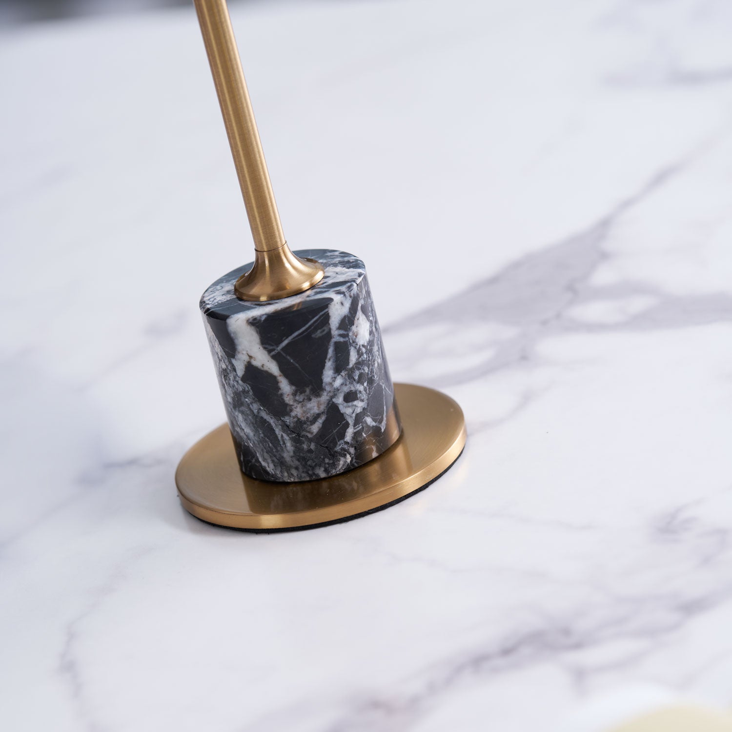 Lirio Mini Marble Table Lamp - Elegant Nightstand & Bedside Lighting for Bedroom, Living Room, Office Decor