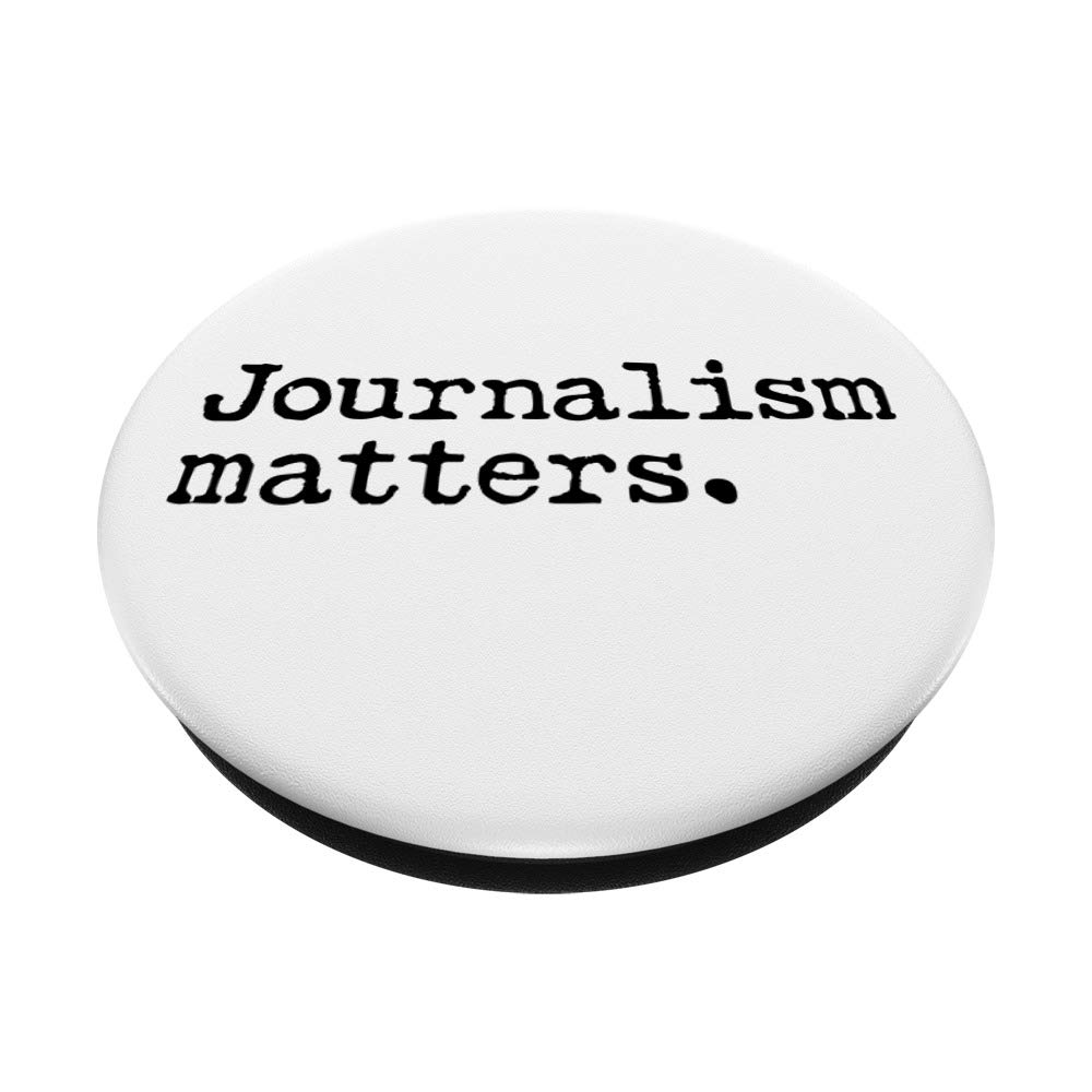 Journalism Matters PopSockets PopGrip - Swappable Phone & Tablet Grip - Support Journalists & Free Press - Perfect for News Enthusiasts & Media Professionals