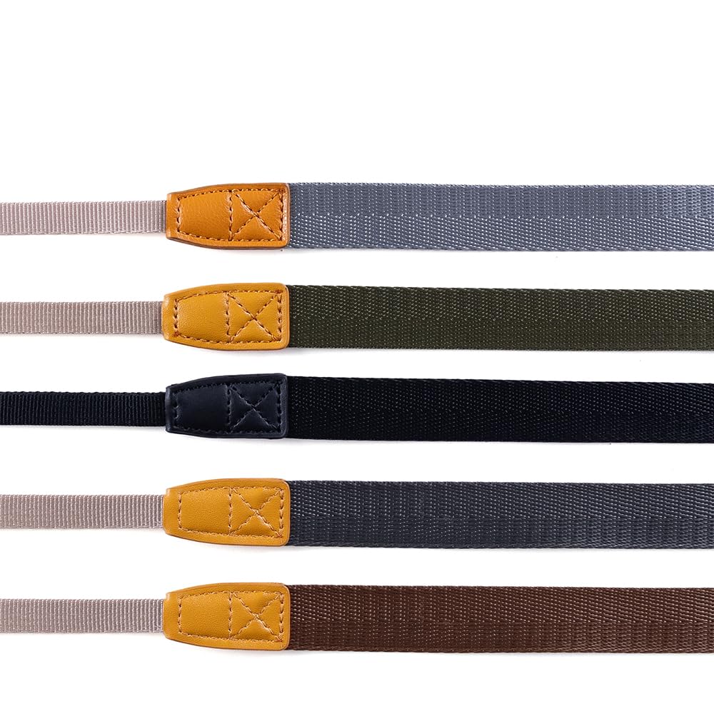 Premium Quick-Release Camera Neck Strap for Mirrorless Cameras - Adjustable & Comfortable (Brown) | Perfect for Travel, Street Photography & Professional Shoots