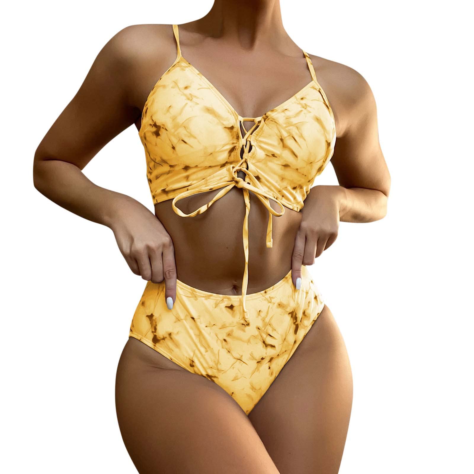 Women's Bikini Top - Sexy Bandage Push Up Bandeau Swimwear for Beach & Pool | Brazilian Style Swim Suit for Ladies | Perfect for Vacation, Summer & Water Sports