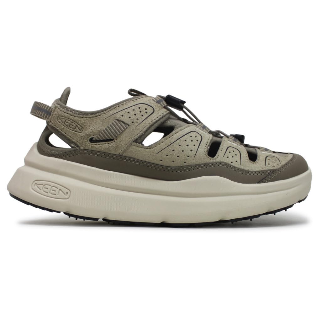 KEEN Women's WK450 Comfortable Synthetic Textile Sandals - Plaza Taupe & Black - Size 7 US (1028923) - Perfect for Beach, Travel & Casual Summer Wear