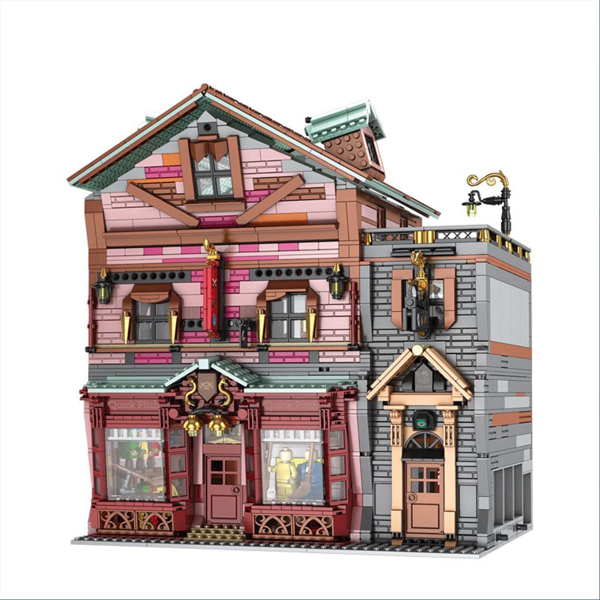 3033 Pcs Building Blocks Set - DIY Street View Lighting Toy Kit for Kids, Adults & Teens | Creative MOC Construction Blocks for Birthday Gifts, Collectibles & Home Decoration | Perfect for STEM Learning, Family Bonding & Display Scenes
