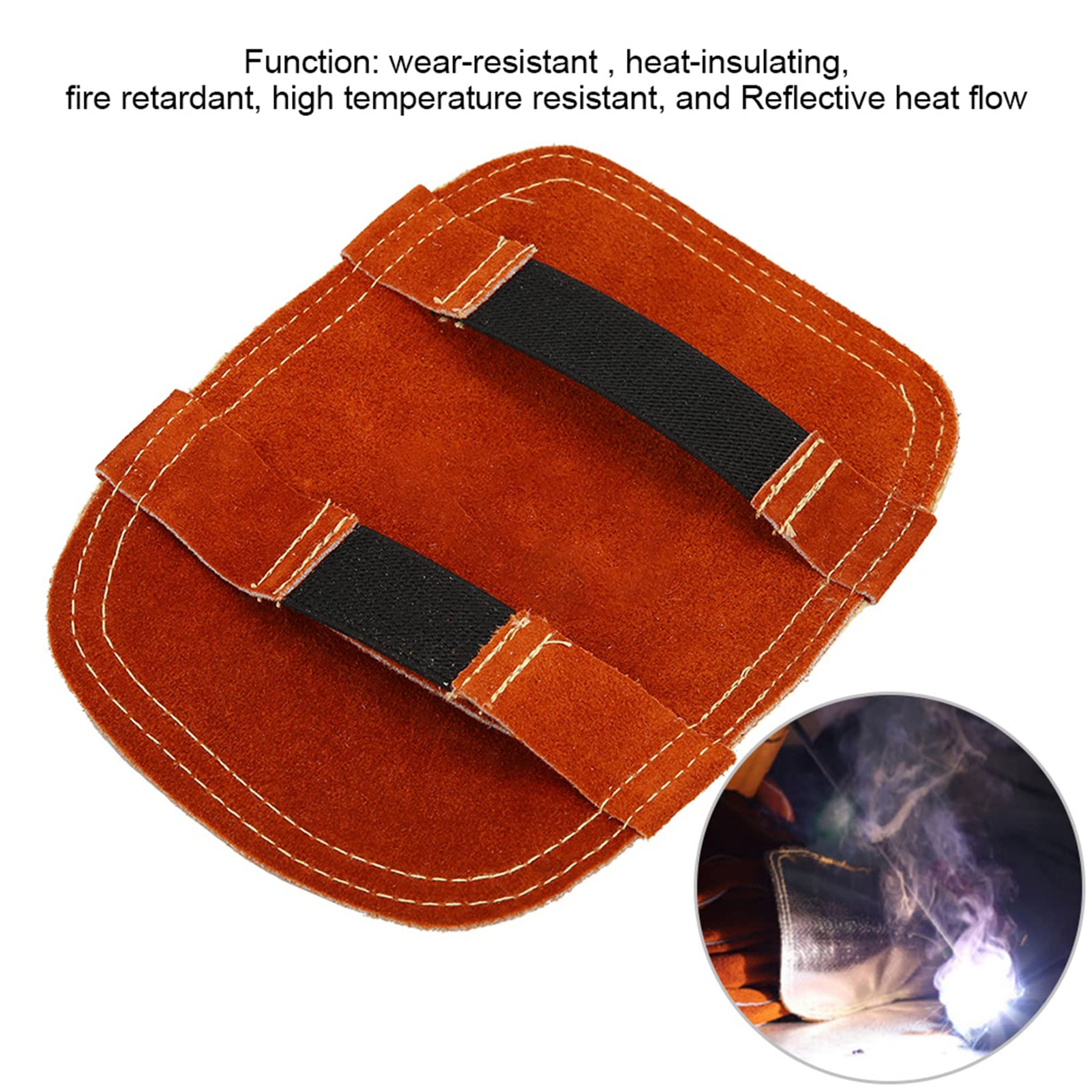 Heat Resistant Welding Gloves - Split Cowhide Leather with Aluminized Back for Maximum Protection - Ideal for Metalworking, Forging & DIY Welding Projects