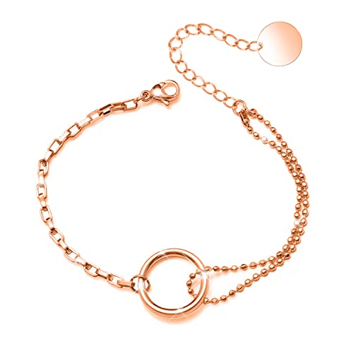 Rose Gold Open Circle