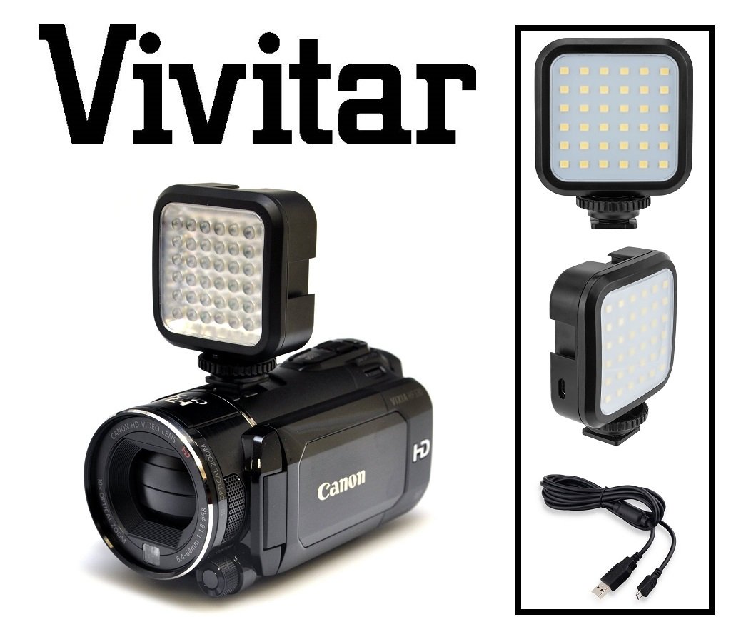 Best Compact LED Light Kit with Power Set for Nikon D3500 D850 D810 D750 D610 - Perfect for Photography, Videography & YouTube Content Creation