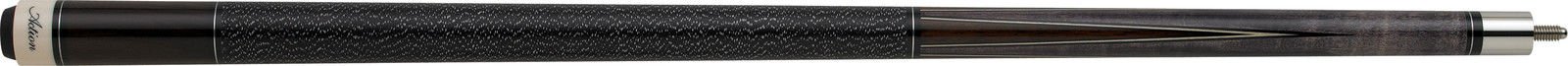 Dark Chocolate & Maple Wood Pool Cue with Black Inlay Points - 19 Oz Weight for Professional Billiards & Game Room Decor