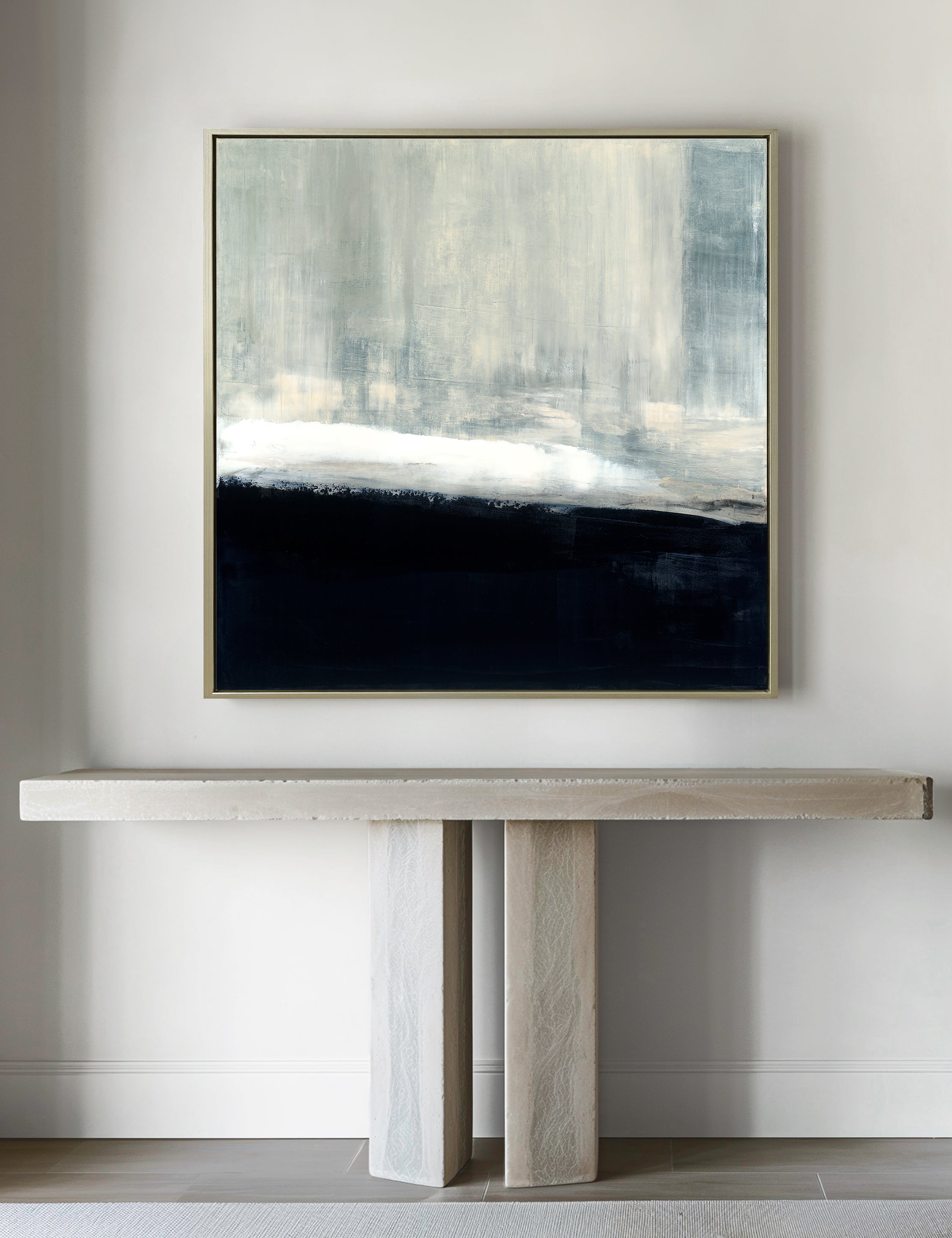 Driven Wall Art by Carol Benson Cobb - Handmade Home Decor for Living Room, Bedroom & Office - Unique Abstract Painting for Modern Interior Design