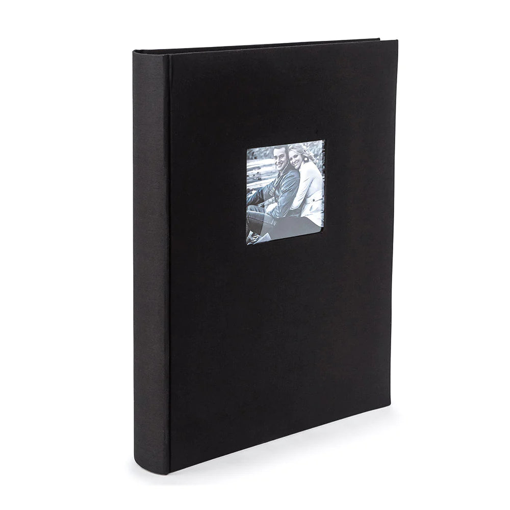 Kenro Aztec Memo Slip In Photo Album Black - Holds 300 6x4 Photos | Archival Safe Scrapbooking & Family Memory Preservation