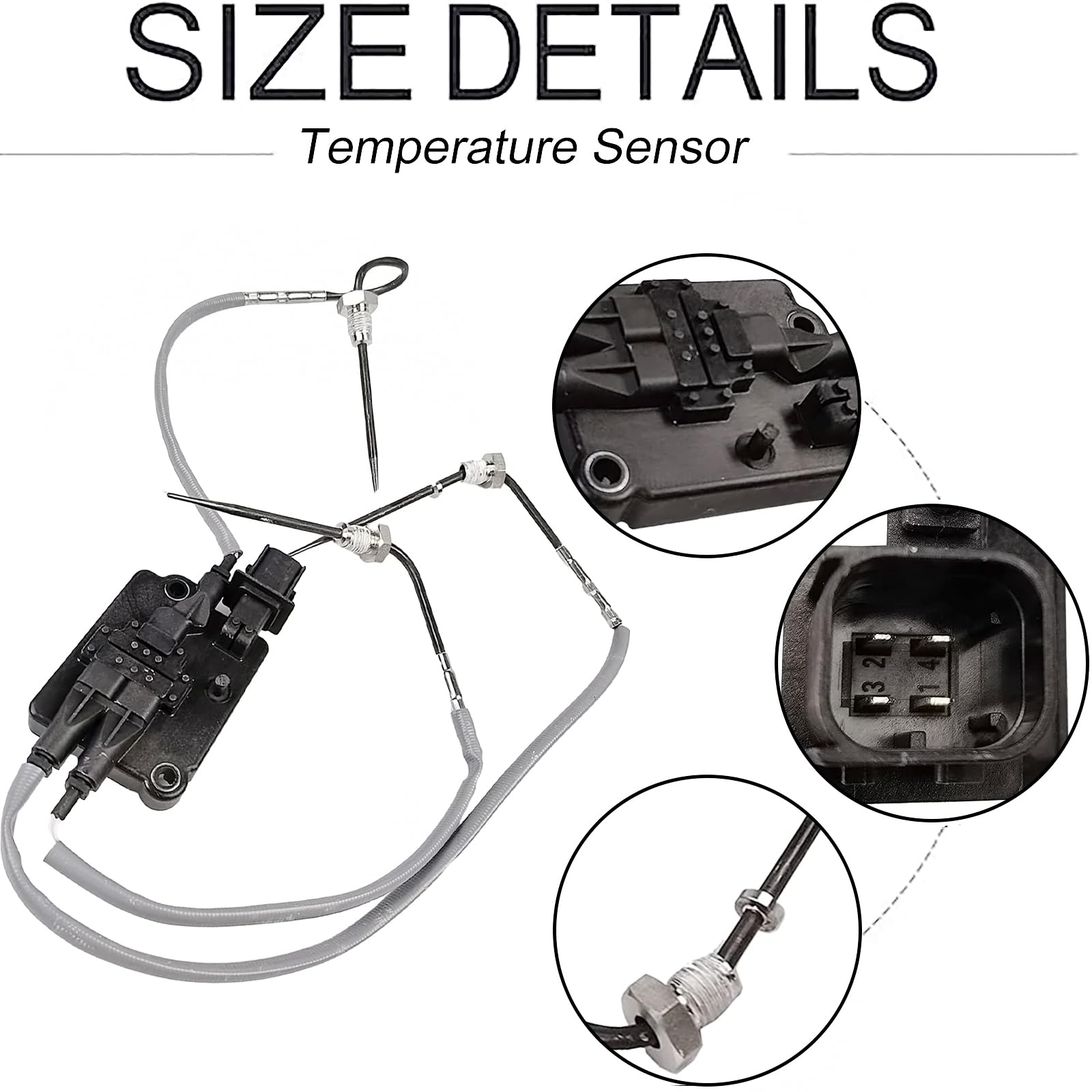 Cummins DPF Exhaust Gas Temperature Sensor (EGT Sensor) Compatible with QSX & ISX 12L Diesel Engines - Replacement for Engine Performance & Emissions Control | Heavy Duty Trucks, Construction Equipment, Marine Applications