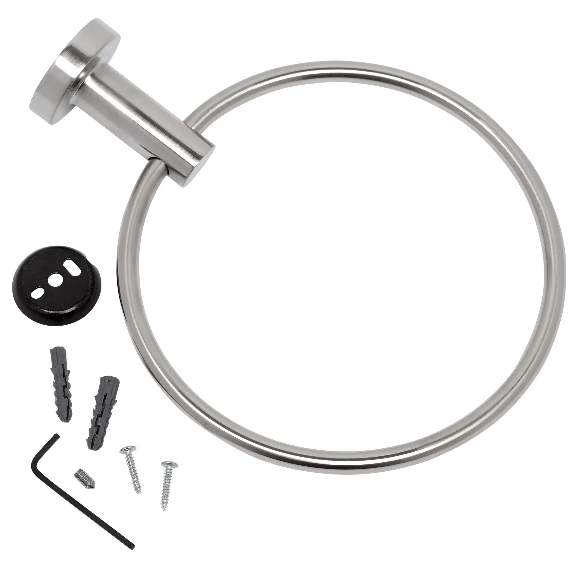 CR Series Stainless Steel Towel Ring - Bathroom & Kitchen Accessory for Hand & Dish Towels - Modern & Durable Design for Home Decor