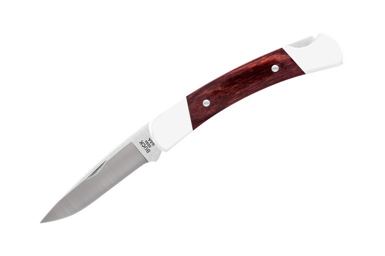 Buck Knives 501 Squire® Folding Pocket Knife - Premium Stainless Steel Blade, Wood Handle for Outdoor, Camping & Everyday Carry (EDC)