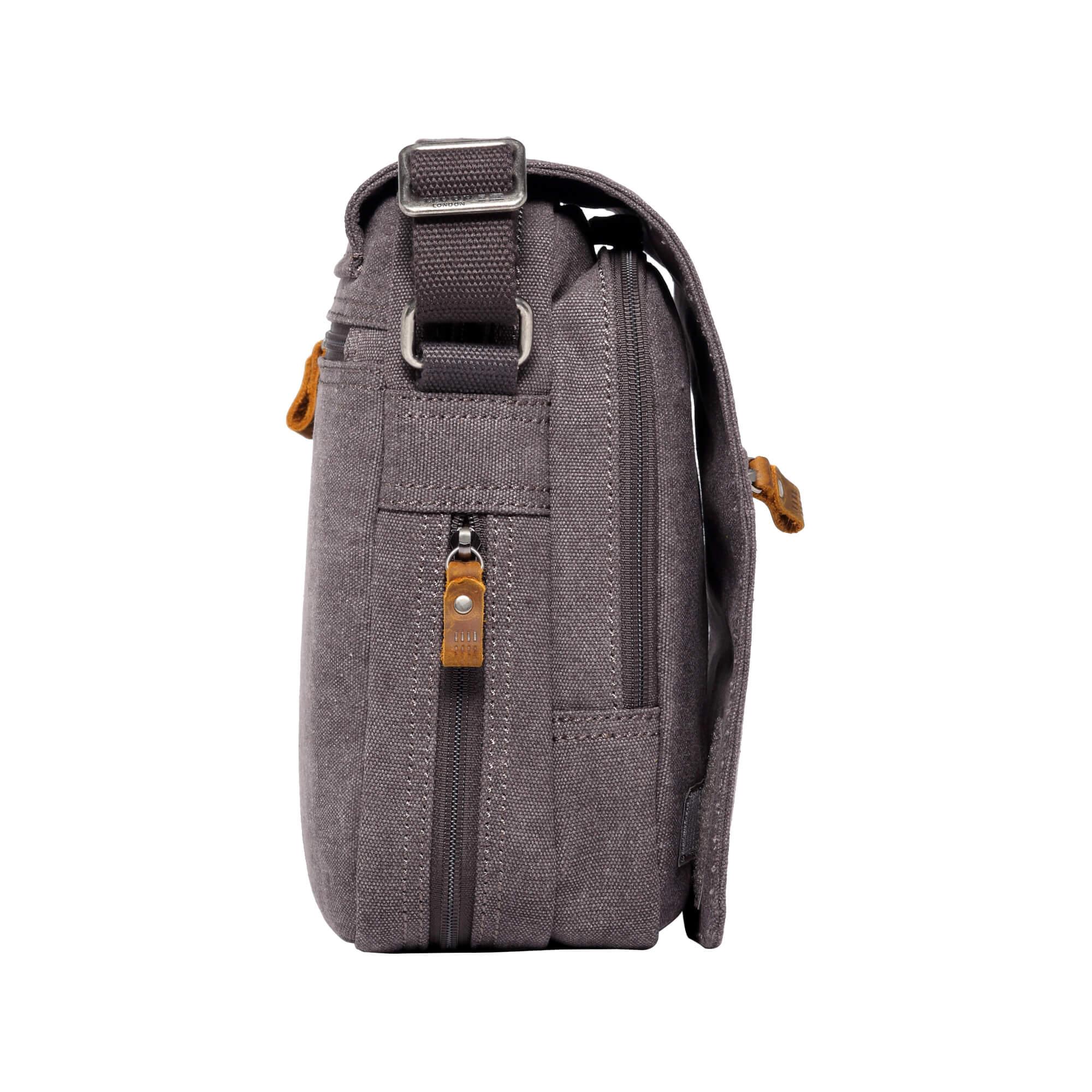 Troop London Classic Canvas Crossbody Bag for Men & Women - Stylish & Durable Shoulder Bag for Travel, Work & Everyday Use