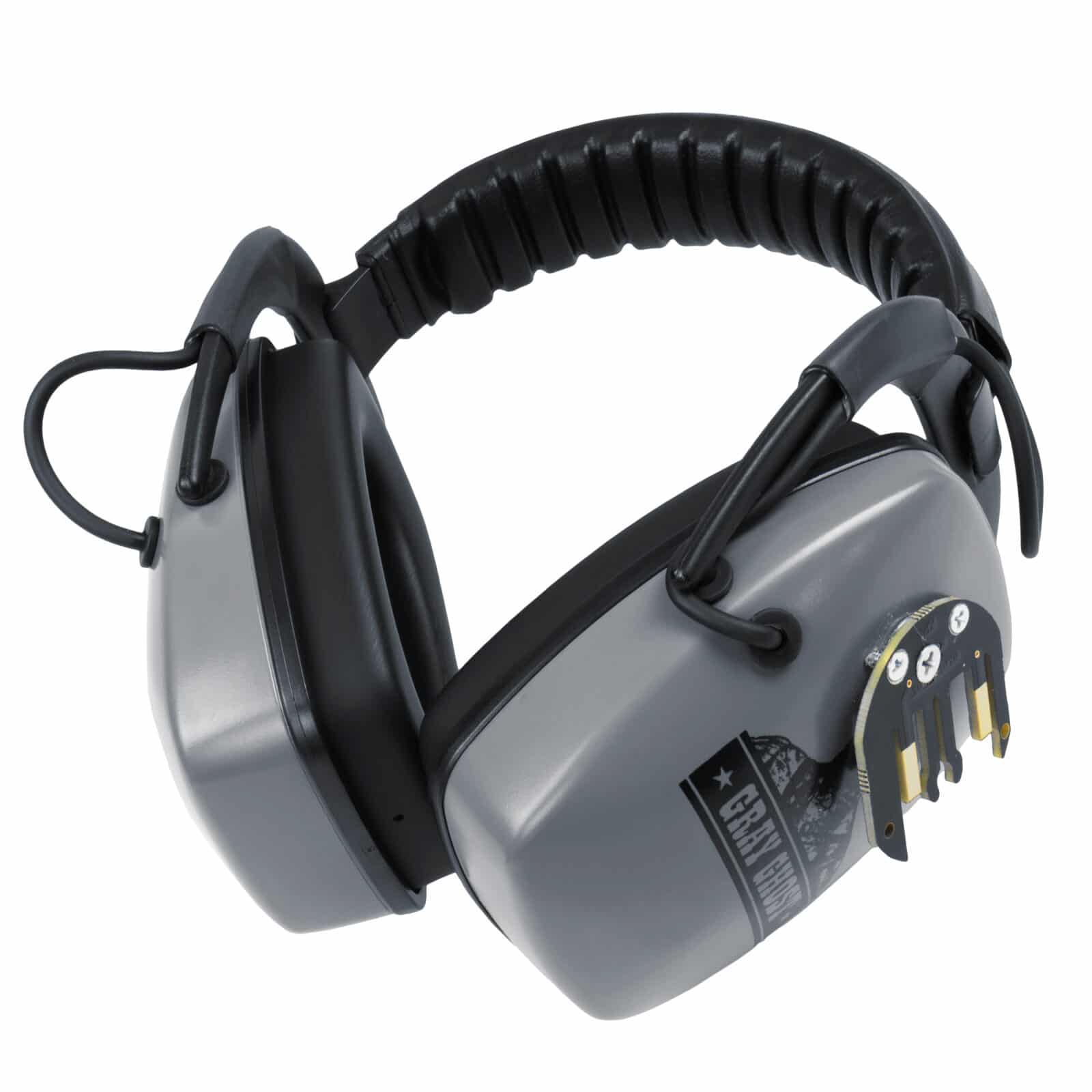 DetectorPro Gray Ghost XP Platinum Series Wireless Headphones for XP Deus & XP Deus II Metal Detectors - Premium Noise Canceling Headphones for Treasure Hunting & Metal Detecting Adventures