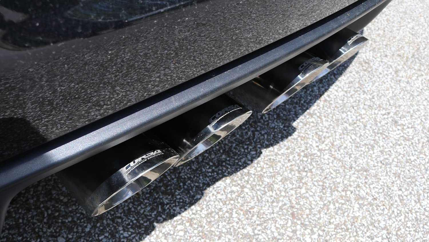 Corsa 21010 Performance Axle-Back Exhaust System for 2005-2008 Chevrolet Corvette C6 - 1 Pack - Enhances Sound & Power for Street & Track Racing
