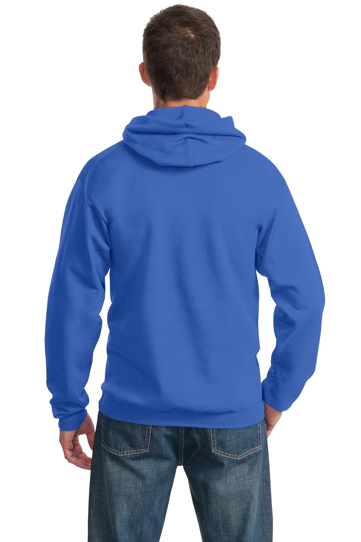 Port & Company Men's Tall Ultimate Hooded Sweatshirt - Soft Cotton Blend Pullover Hoodie for Tall Men, Royal Blue, X-Large Tall - Perfect for Casual Wear, Gym & Outdoor Activities