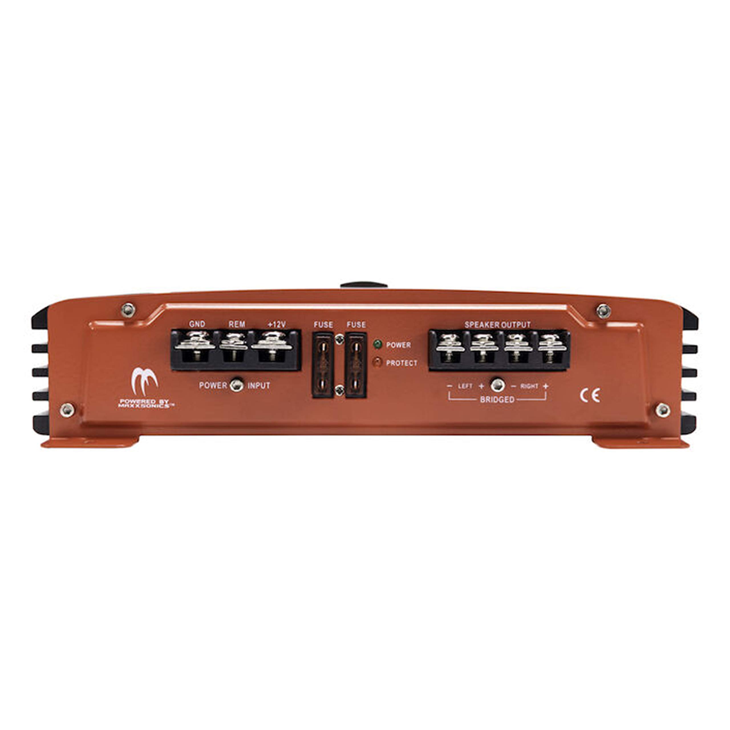 Crunch PX-2025.1D 2000W Mono Subwoofer Car Amplifier with Bass Control & Remote | Includes Gravity Magnet Phone Holder & 4 Gauge Blue Amp Kit | Perfect for Car Audio Upgrades & Bass Enthusiasts