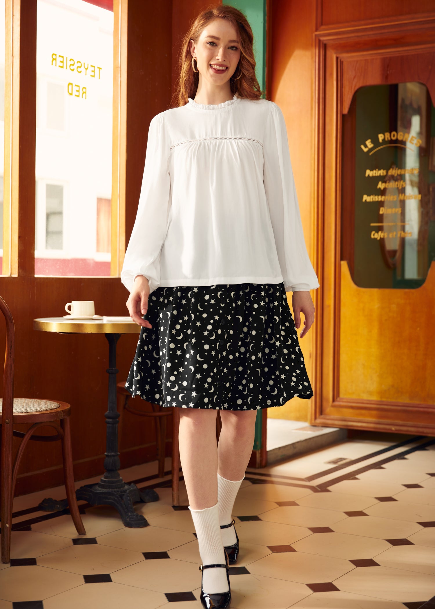 Silver Screen Blouse - Elegant Women's Top for Work & Evening Out | Perfect for Office, Date Night & Special Occasions