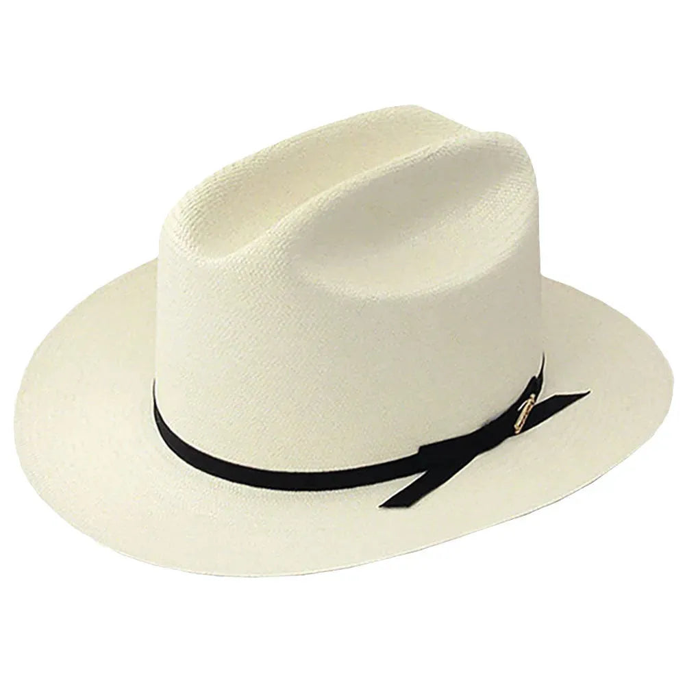 Stetson Open Road 6X Straw Cowboy Hat for Men - Western Style Summer Sun Hat - Perfect for Rodeo, Outdoor Adventures & Country Music Festivals