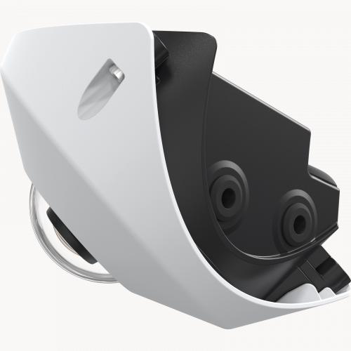 Axis Communications P9106-V 3MP Outdoor Security Camera - Weatherproof IP Network Corner Mount Surveillance (Brushed Steel) for Home & Business Security Monitoring