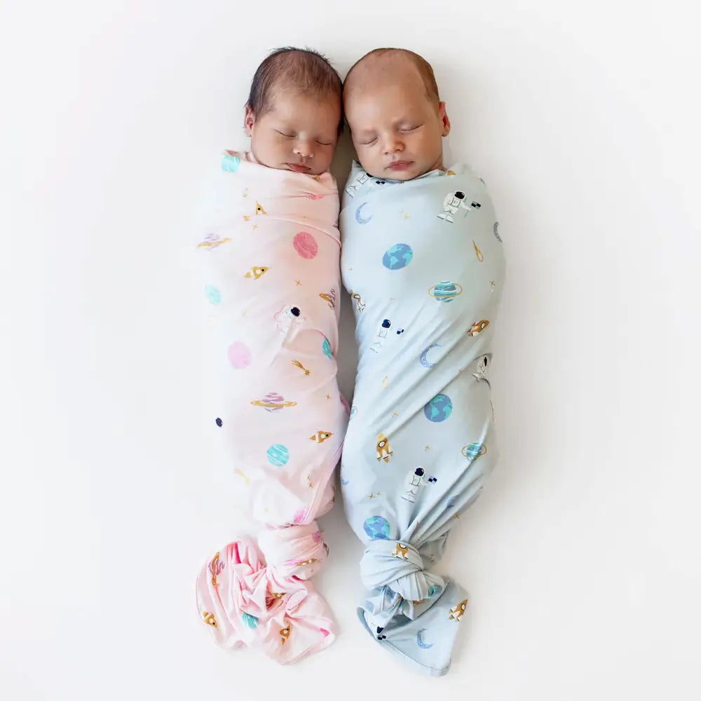 Kyte Baby Printed Swaddle Blanket - Soft Organic Cotton Baby Wrap for Newborns & Infants | Sakura Space Design | Perfect for Swaddling, Nursing & Stroller Use