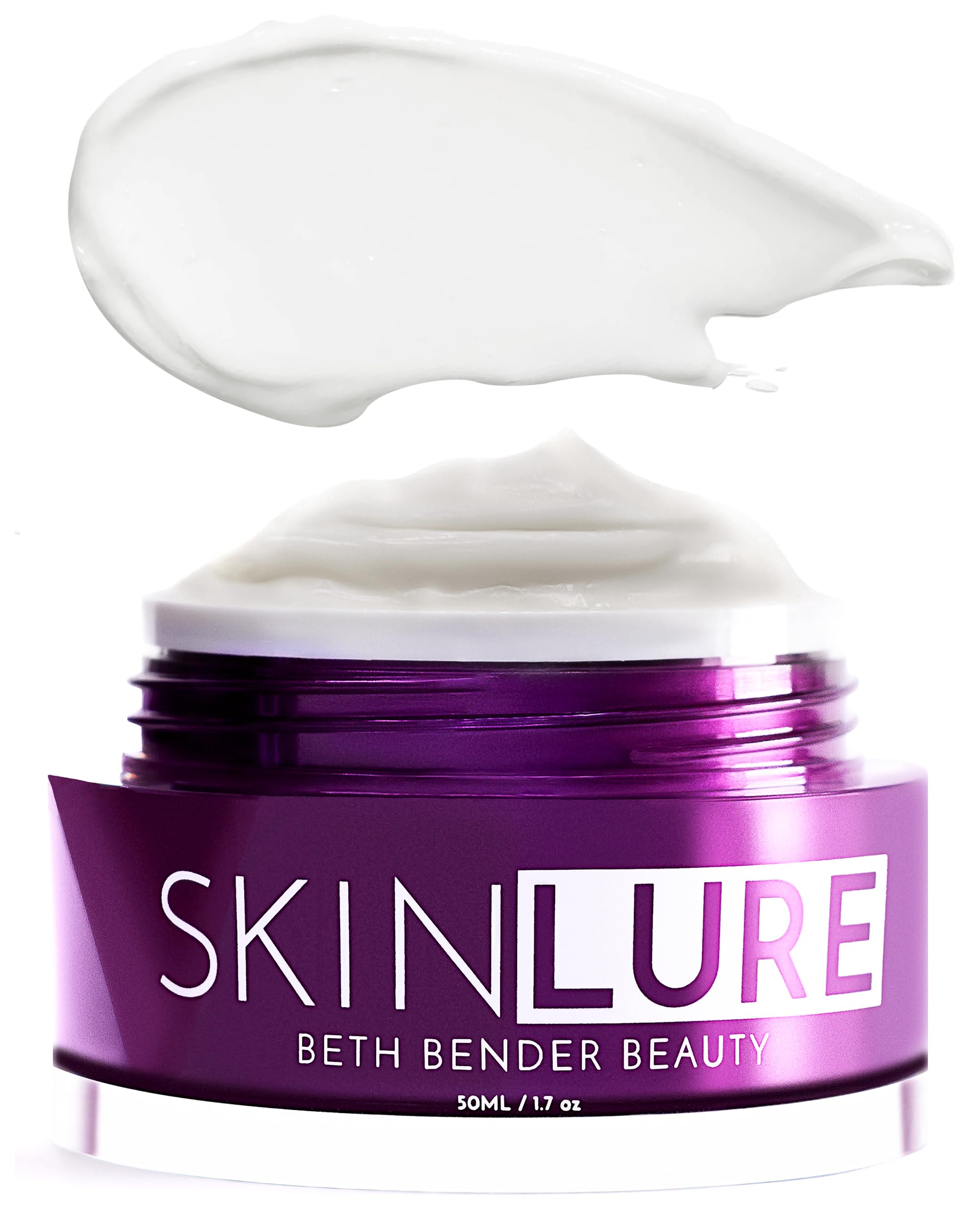 Beth Bender Beauty SKINLURE Hydrate + Revive Face Moisturizer with Vitamin C - Anti-Aging Facial Cream for Dry & Sensitive Skin - 1.7 oz - Daily Hydration for Glowing Skin, Day & Night Use
