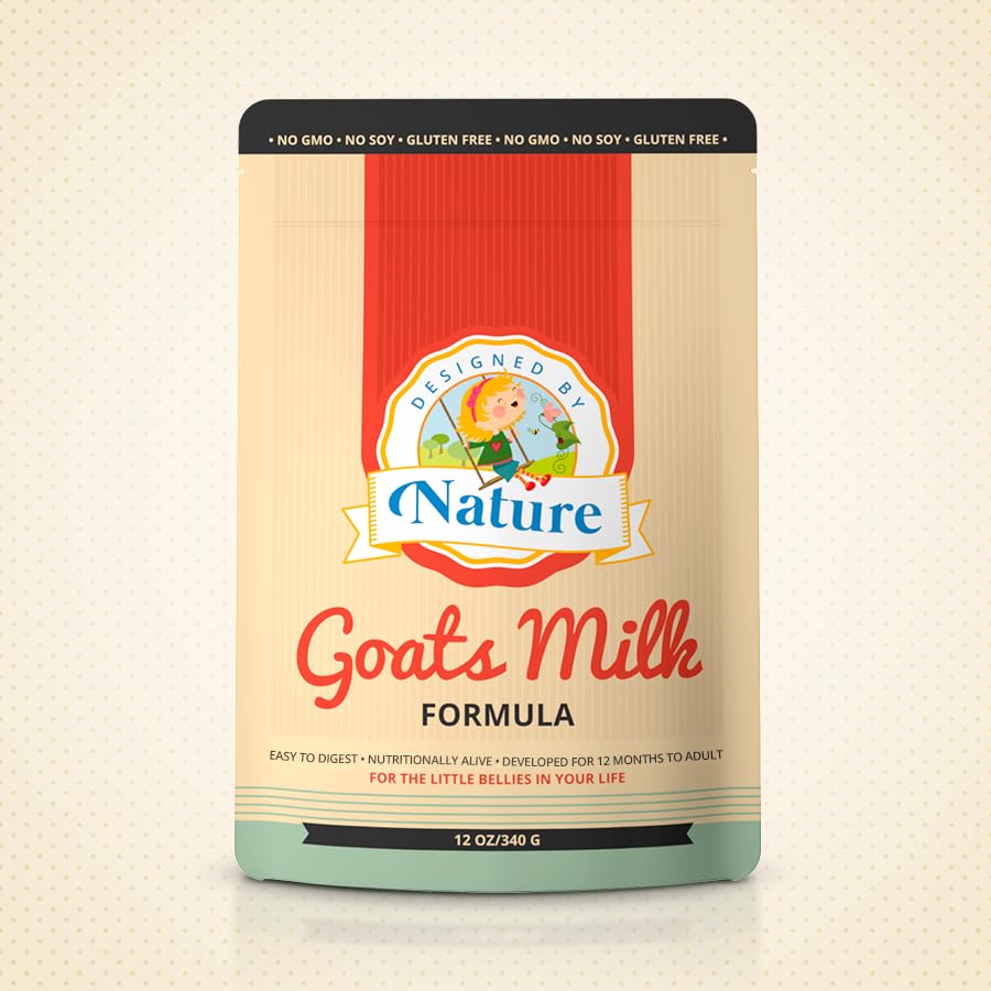 Organic Goat Milk Formula for All Life Stages - Made in USA - Hypoallergenic, Non-GMO, Gluten-Free & Soy-Free Baby Formula - Heavy Metal & Pesticide Free - Gentle Digestion for Sensitive Stomachs - Perfect for Infants, Toddlers & Adults with Food Allergies - Natural Whole Milk Powder for Bottle Feeding & Cooking