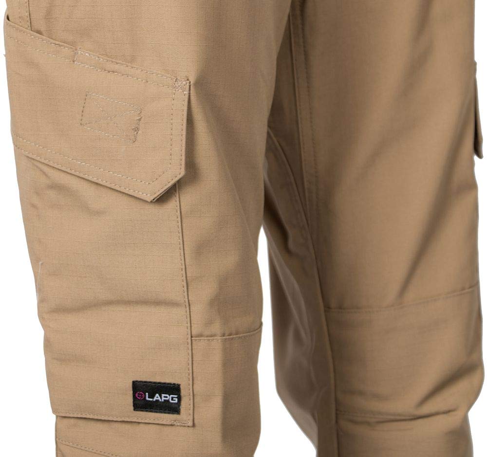 LAPG Women's Tactical Pants - Elastic Waistband Durable Cargo Work Pants for Training & Outdoor Activities | Perfect for Law Enforcement, Military, Hiking & Workwear