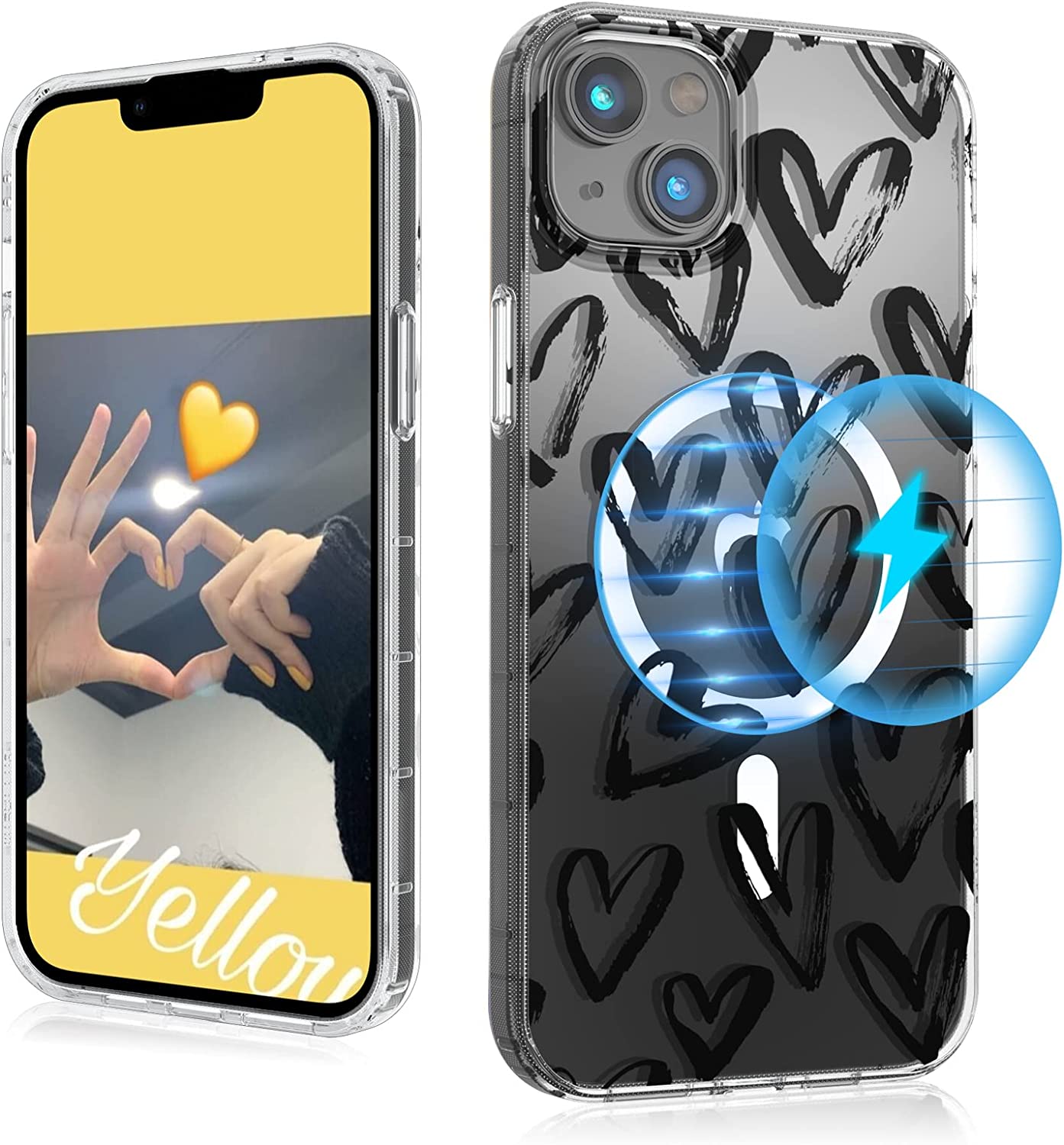 Premium iPhone 14 Pro Case 6.1 Inch with MagSafe - Dazzle Mood Series Protective Cover | Slim Fit, Shockproof & Stylish Design | Perfect for Daily Use, Travel & Work