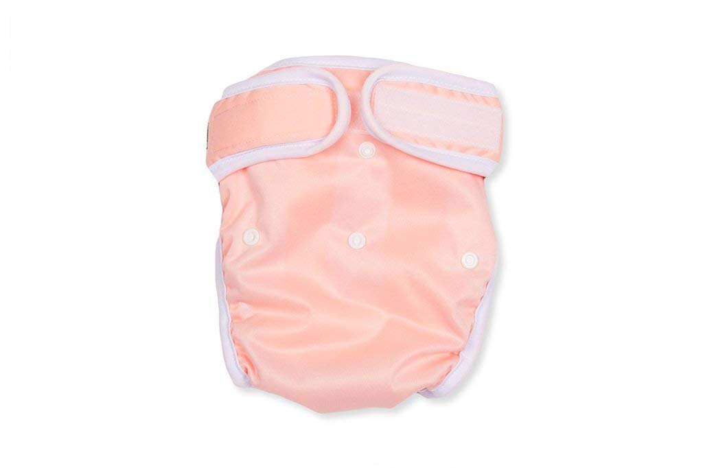 Washable Wonders Female Dog Diapers - No Tail Hole, Premium Reusable & Absorbent Pet Panties for Small Dogs (XS, Pink) | Perfect for House Training, Incontinence Protection & Travel