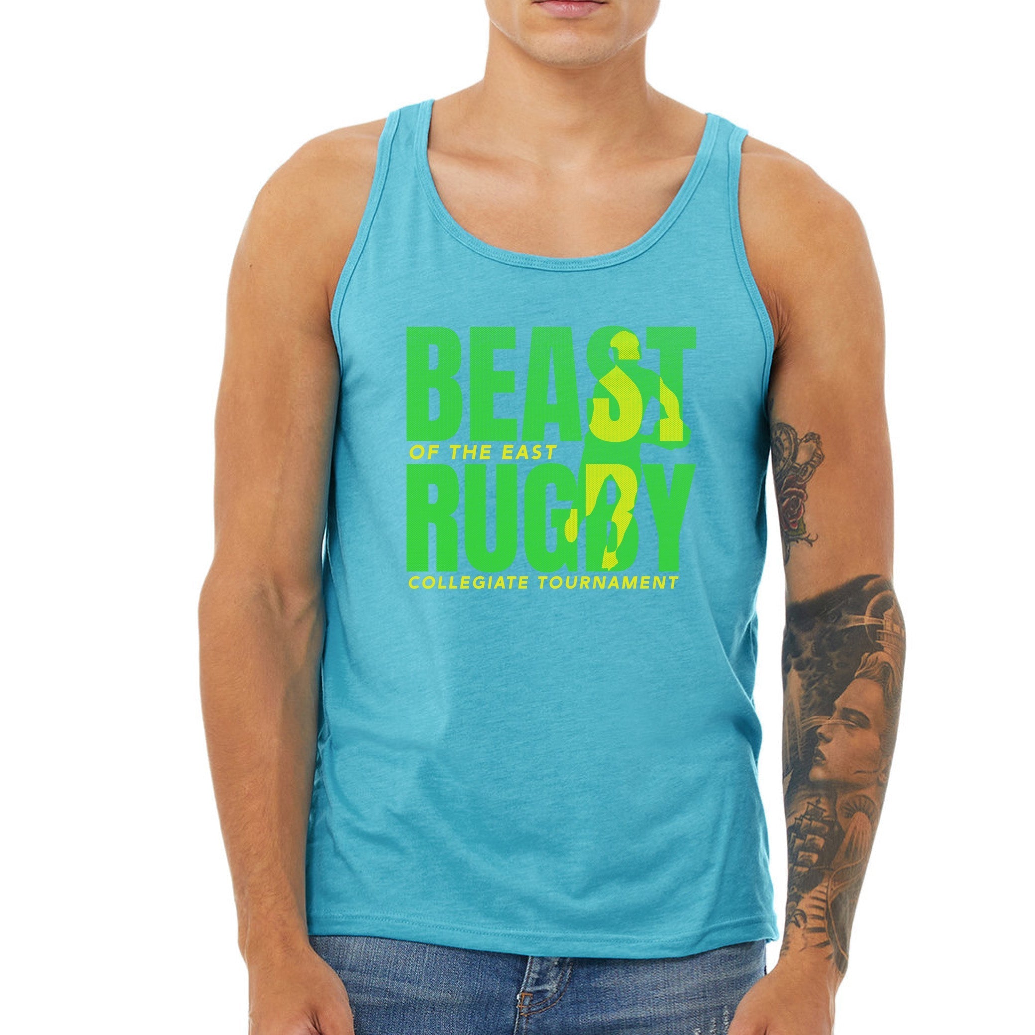 BOE '22 Beast Rugby Tank Top - Breathable Quick-Dry Performance Shirt for Men - Perfect for Rugby, Training & Outdoor Sports
