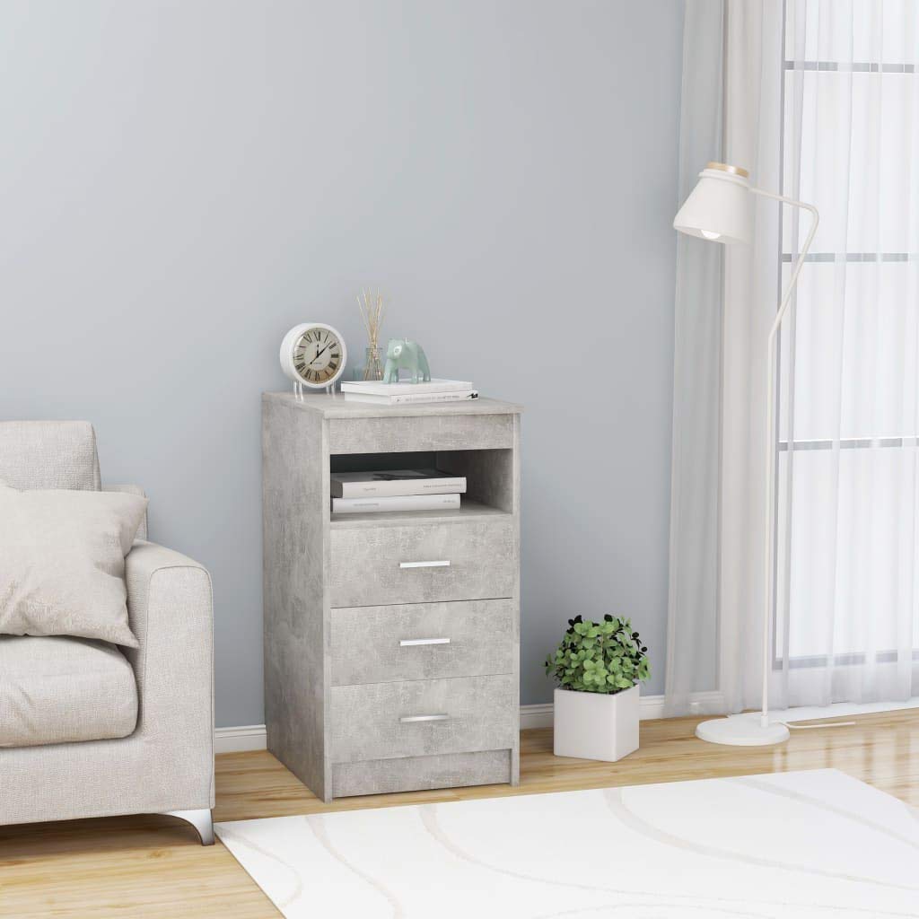 Modern 3-Drawer Storage Cabinet with Shelf - 15.7