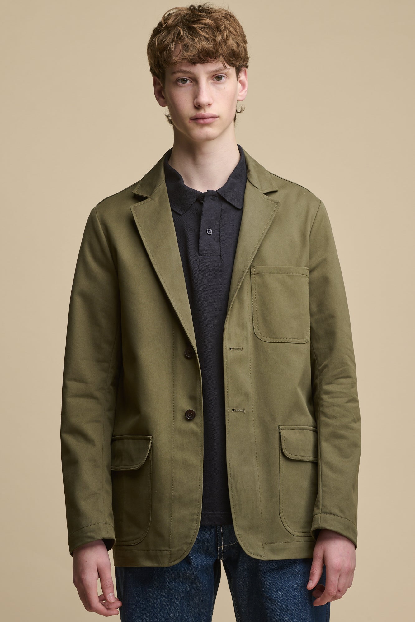 Men's James Single Breasted Blazer Jacket in Olive Green - Perfect for Business Casual, Office Wear & Formal Events