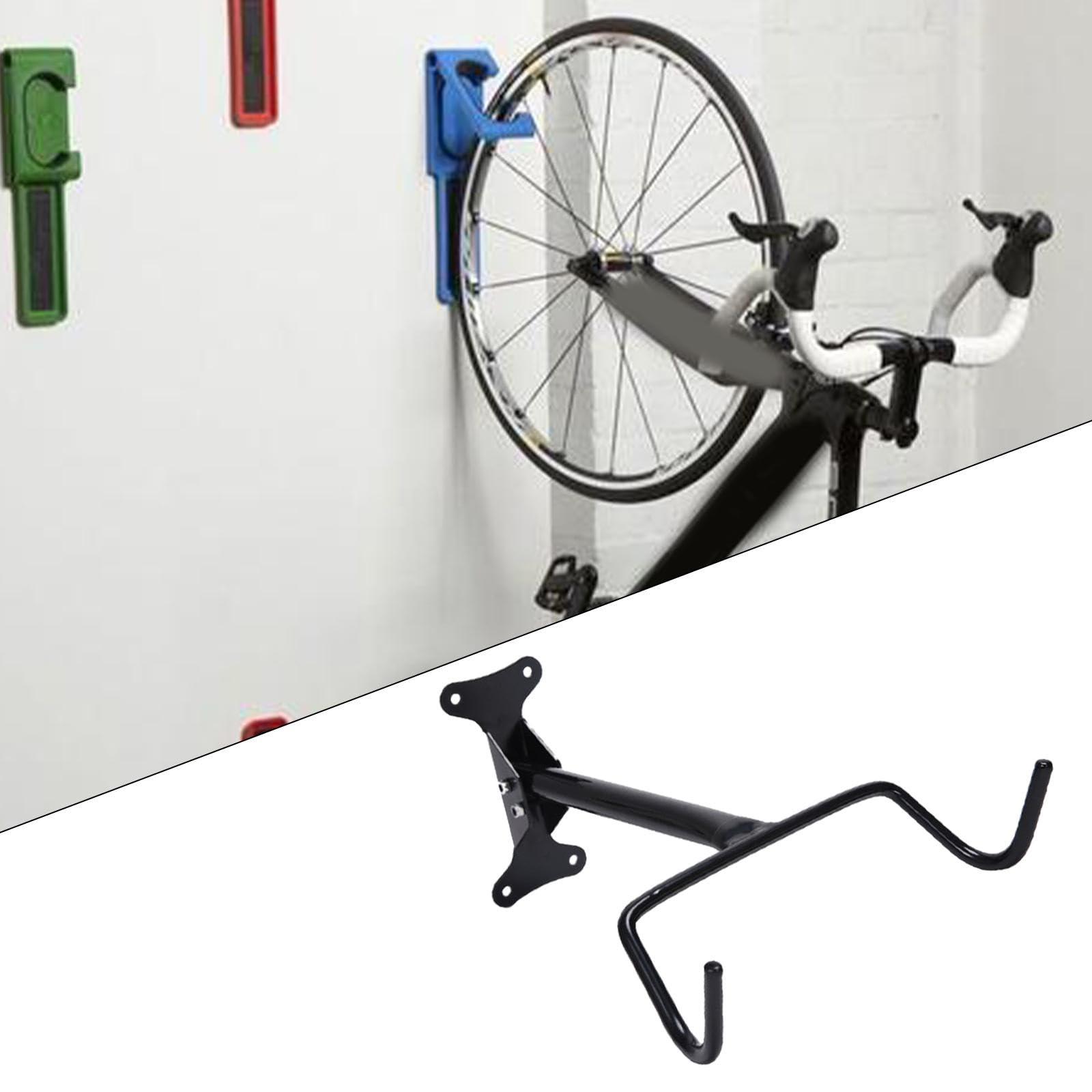 Horizontal Bike Hanger Wall Mount - Space Saving Bike Storage Rack for Garage, Shed & Home - Secure Bicycle Organizer for Indoor/Outdoor Use - Perfect for Cycling Enthusiasts & Small Spaces