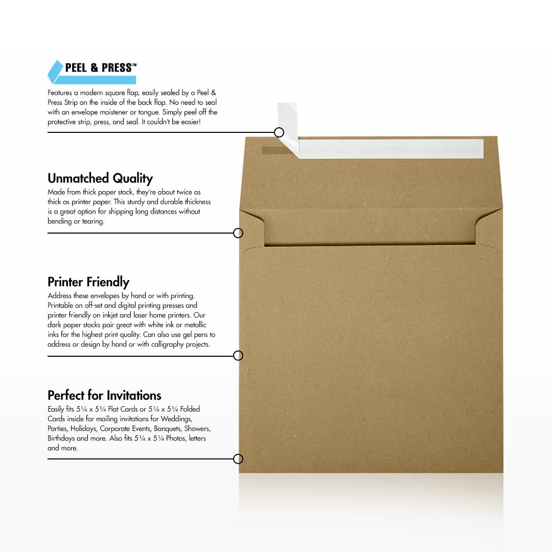 Premium LUXPaper Square Invitation Envelopes 5.5