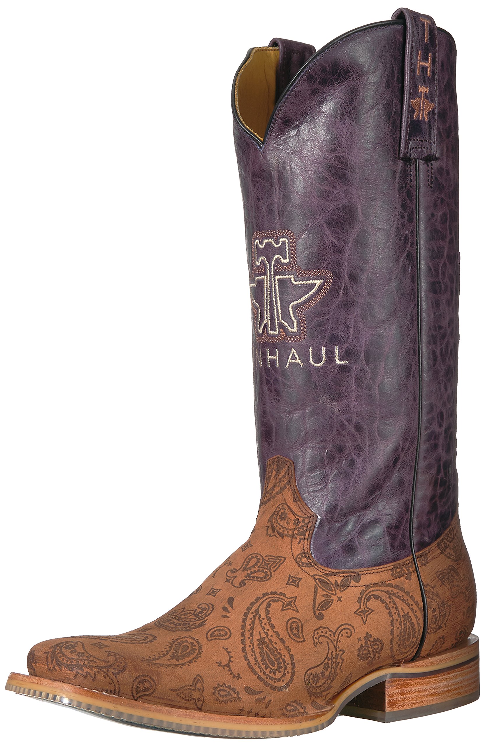 Tin Haul Women's Western Rain Boots - Waterproof Paisley Design Cowgirl Boots for Outdoor, Country Music Festivals & Rainy Day Fashion