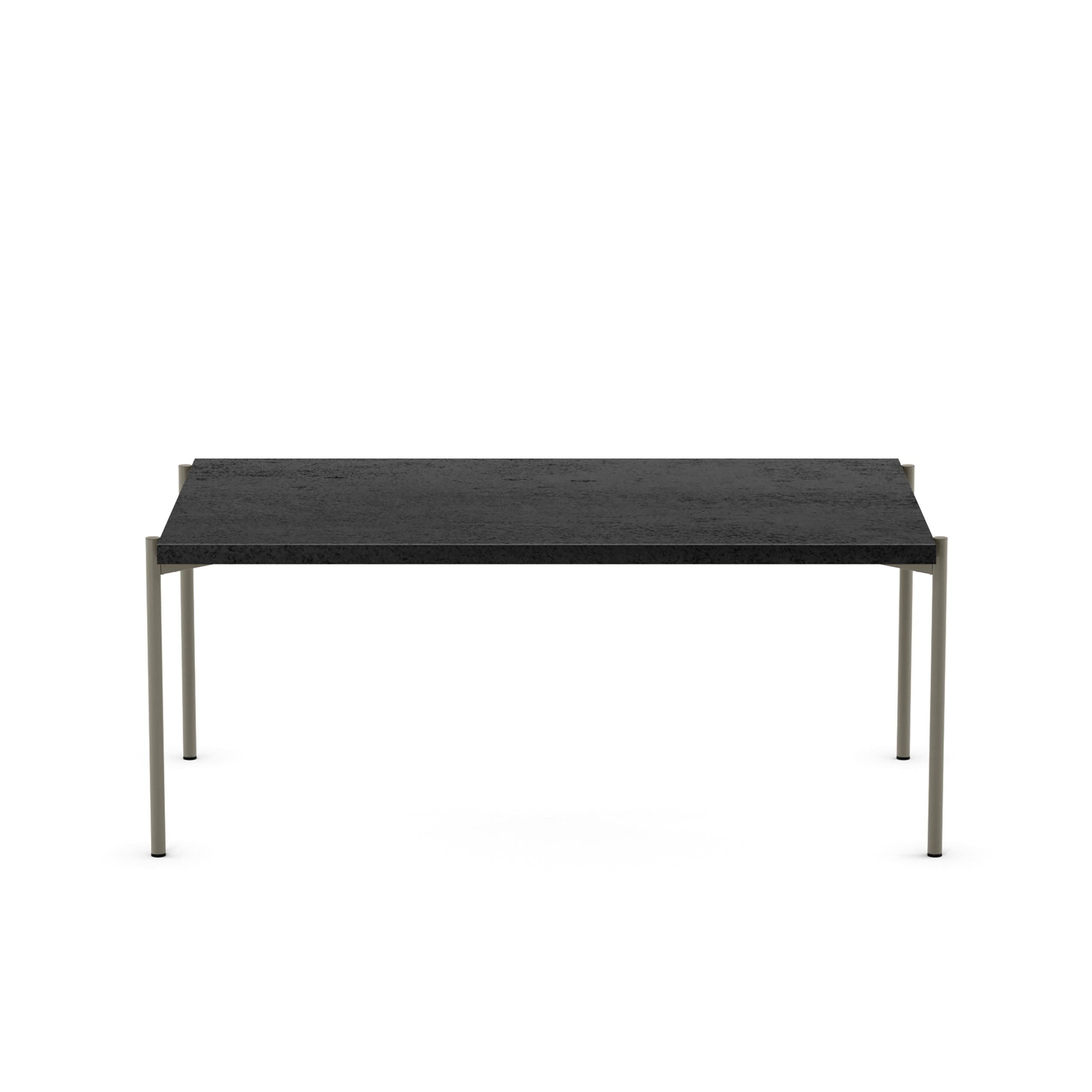 Amisco Drew 24x41 Rectangle Coffee Table - Basalt Grey Metal for Living Room