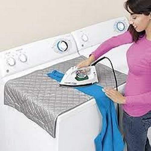 Bulk OL372 Portable Ironing Mat with Strong Magnets - Silver | Travel, Home & Office Use for Wrinkle-Free Clothes Anywhere