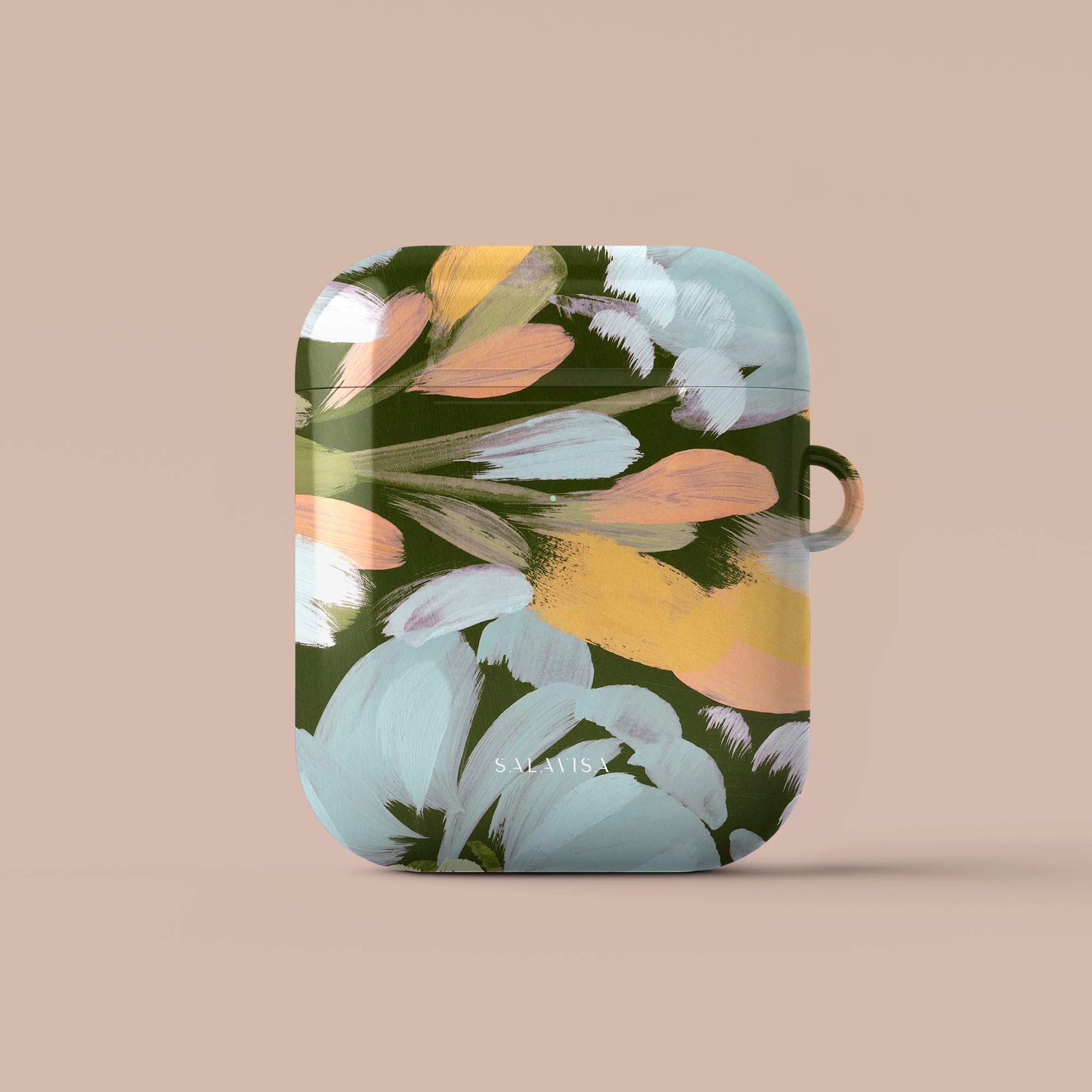 Floral Print Canvas AirPods Case Cover - Protective & Stylish Design for AirPods 1/2/3 - Perfect for Daily Use, Travel & Gift Giving