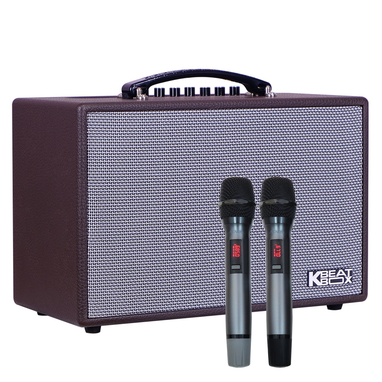 Acnos Soncamedia Kbeatbox CS 200PU V2 Professional Karaoke Powered Speaker System - Perfect for Home Parties, Live Performances & Entertainment Events