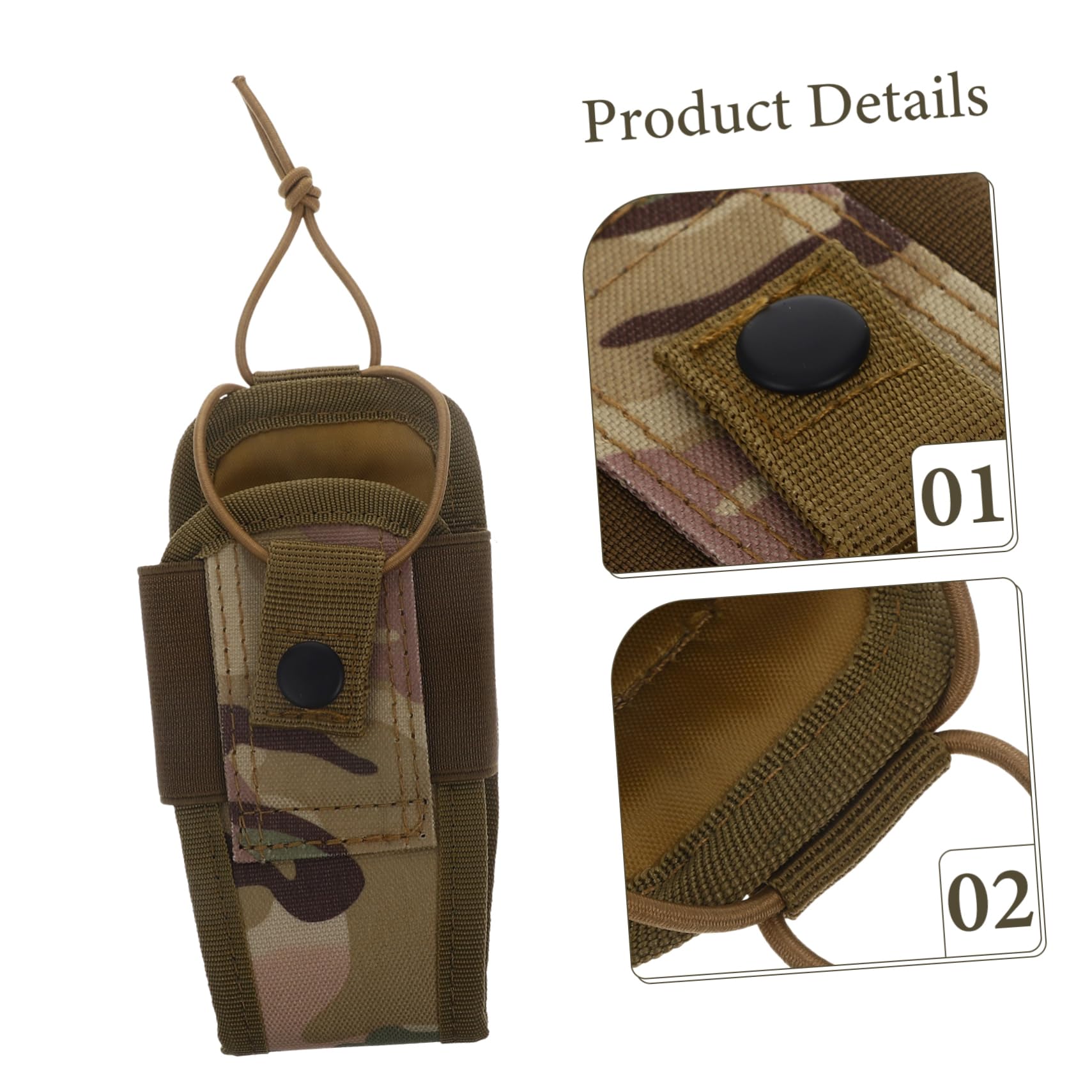 Tactical Walkie Talkie Bag - Durable Radio Cell Phone Holder for Mobile Phones - Perfect for Outdoor Adventures, Hiking & Work