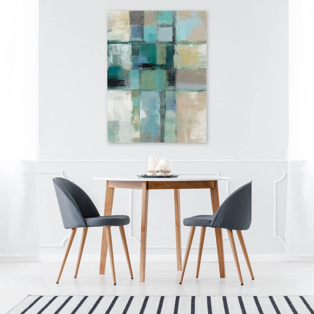 Willowbrook Fine Art Canvas Wall Decor - Bright Spots Abstract Painting for Living Room, Bedroom, Office & More - Ready to Hang 42x56 Inches - Perfect for Modern Home & Office Interior Design
