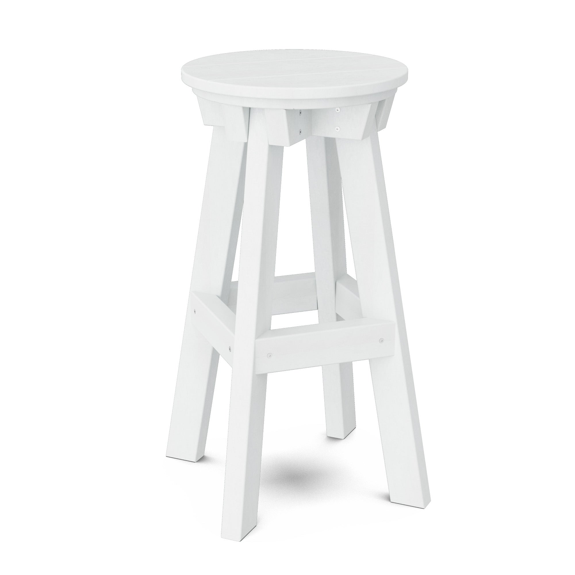Vintage Heritage Bar Stool - Solid Wood Counter Height Stool with Backrest - Perfect for Kitchen Island, Home Bar & Breakfast Nook