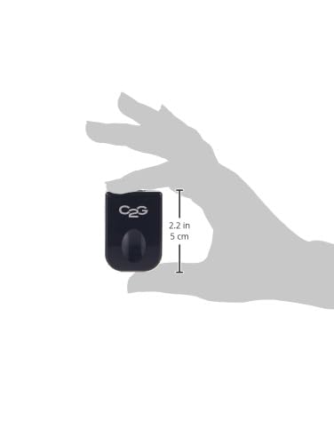C2G 29341 USB 1.1 Over Cat5 SuperBooster Extender Dongle Kit - 328ft (100m) Range, TAA Compliant, Black - Perfect for Office, Home & Industrial USB Device Extension