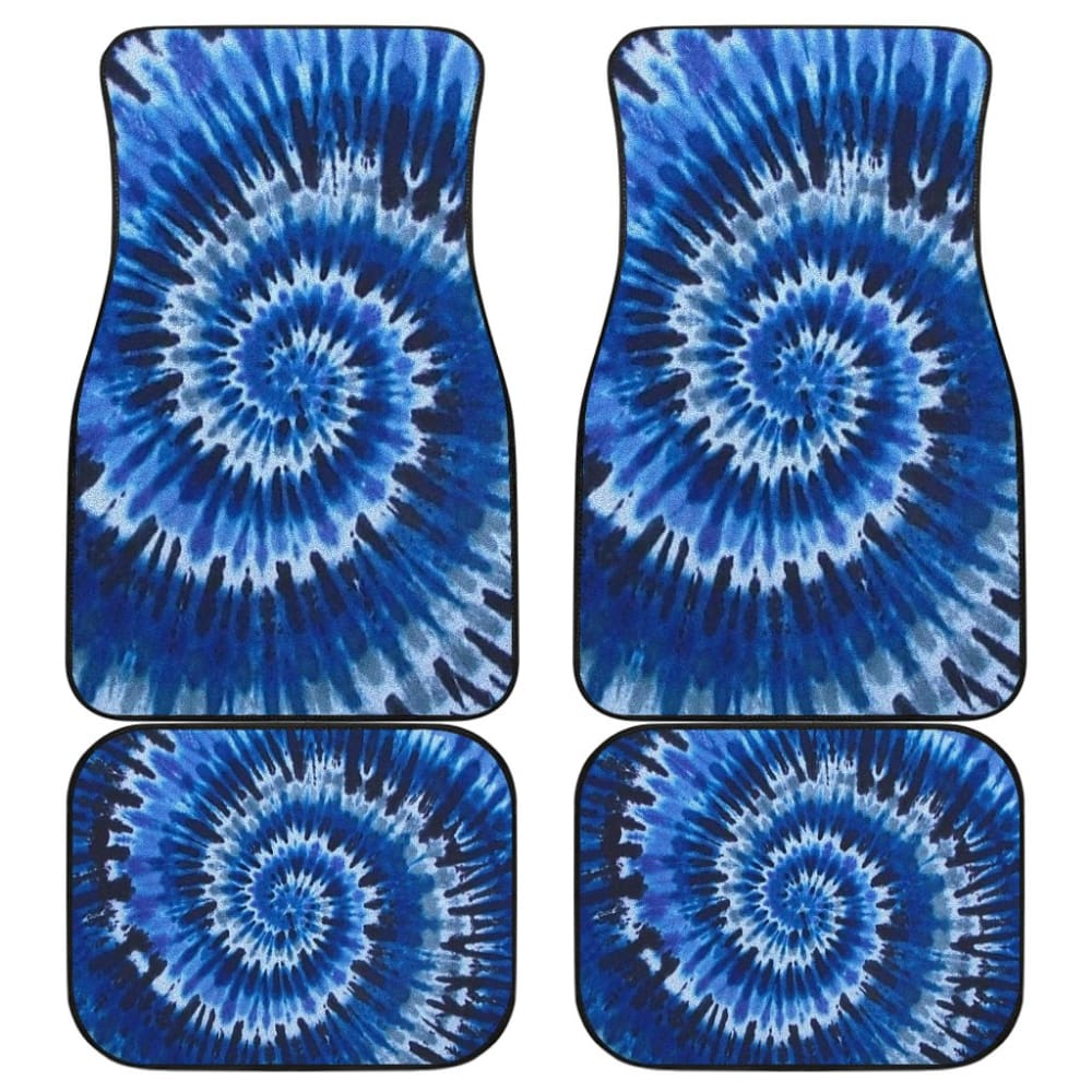 Abstract Tie Dye Car Floor Mats - Waterproof & Non-Slip Universal Fit for Sedans, SUVs, Trucks | Stylish Hippie Boho Decor for Road Trips & Daily Commute