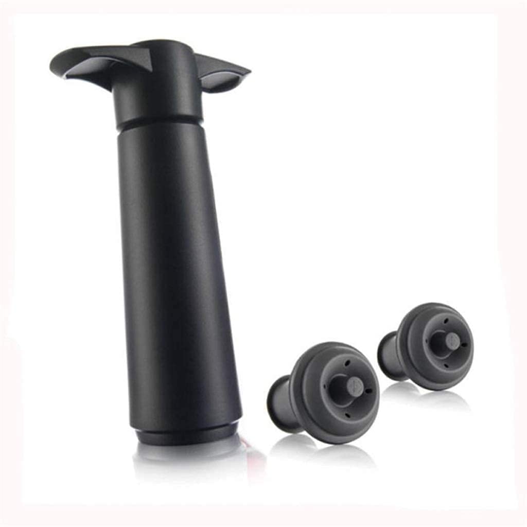 Premium Vacuum Wine Bottle Stopper Set - 1 Pump + 2 Silicone Caps for Wine Preservation | Airtight Seal for Red, White & Sparkling Wines | Perfect for Home Bars, Parties & Wine Storage