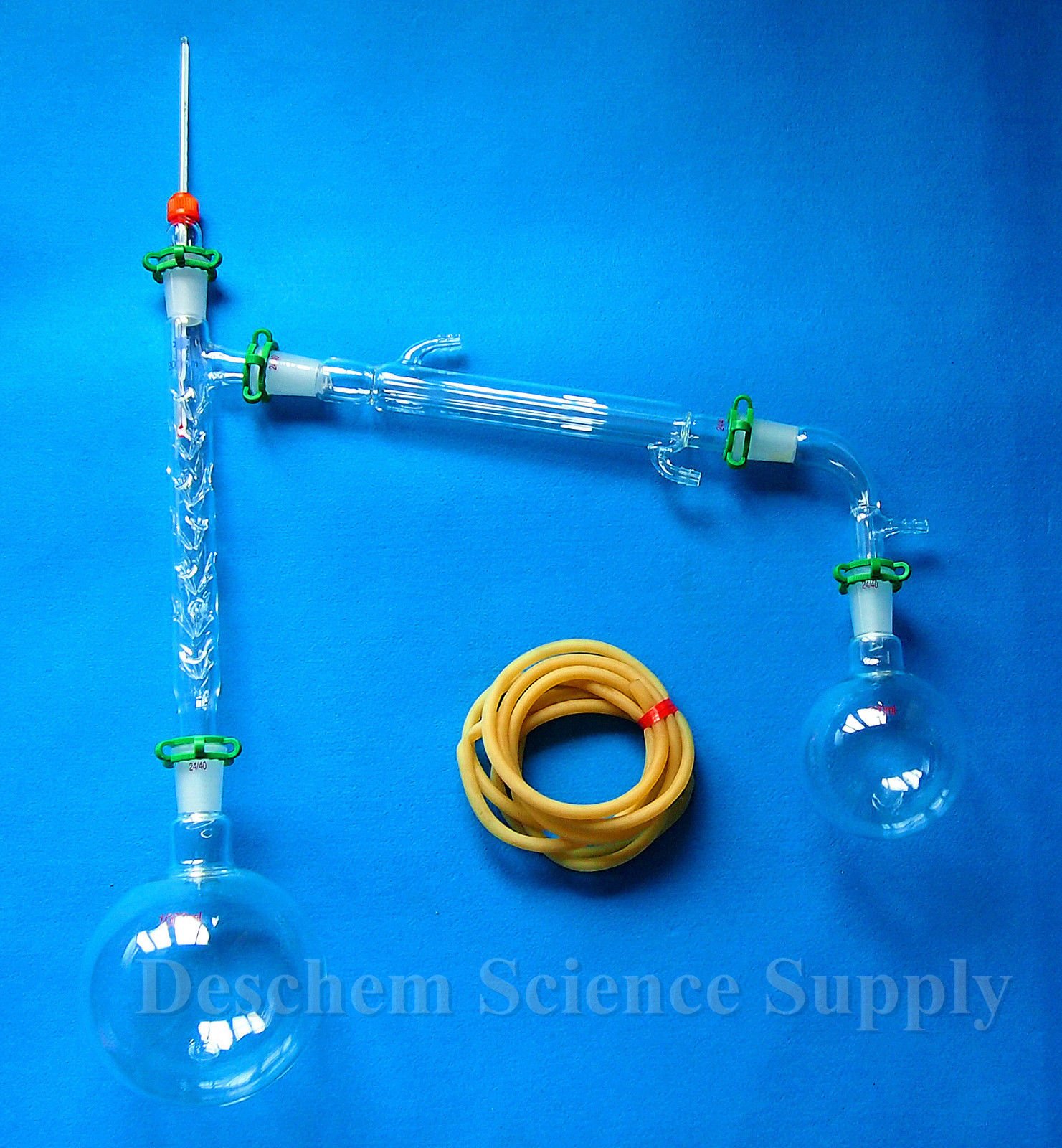 1000ml 24/40 Distillation Apparatus Kit with Vigreux Column & Arm - Essential for Home & Lab Distillation, Essential Oil Extraction, and Chemistry Experiments