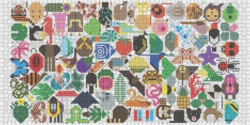Charley Harper: Web of Life 2000 Piece Puzzle by Pomegranate | Nature-Themed Jigsaw Puzzle for Adults & Families | Perfect for Relaxation, Home Decor & Educational Activities